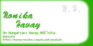 monika havay business card
